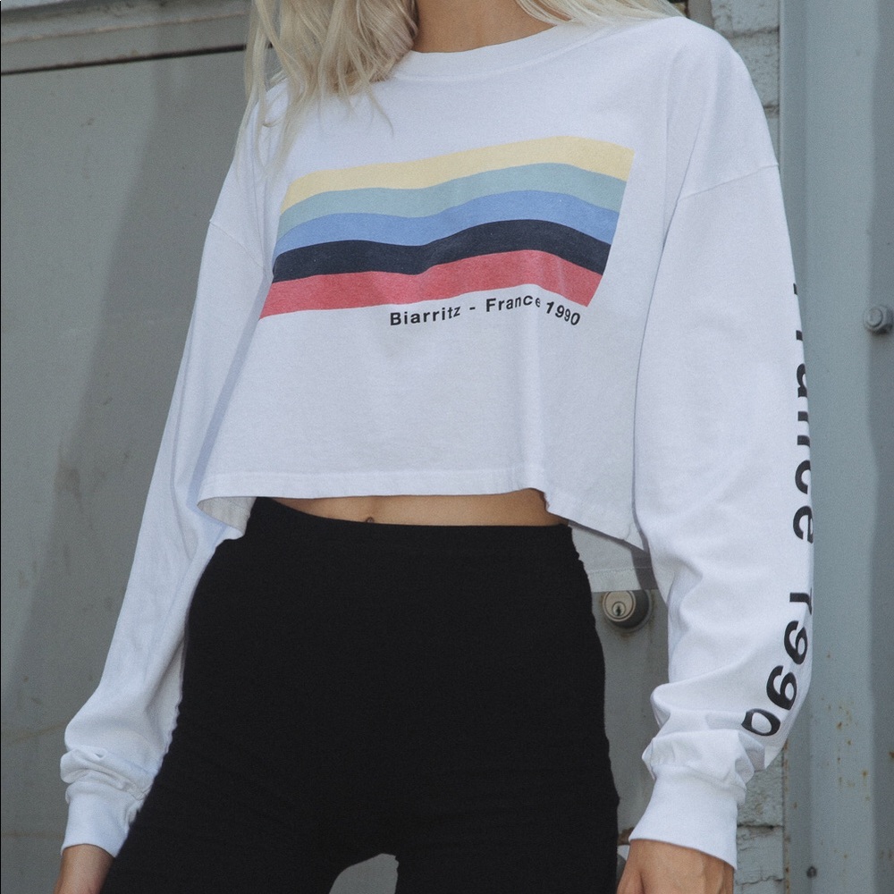 Brandy Melville Long Sleeve Crop